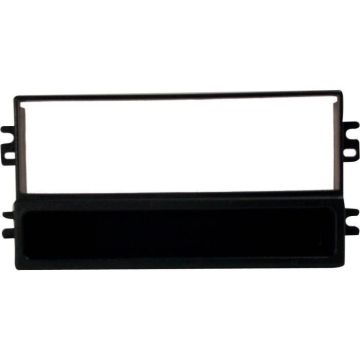 Adaptateur de façade d'autoradio simple DIN Noir Kia Sportage 2004 >