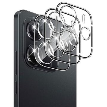 3 x Protection Caméra Verre Trempé pour Xiaomi Redmi Note 14 5G (pas pour 4G) Antichoc Anti-Rayures 9H