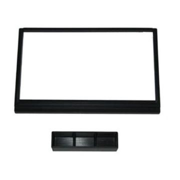 Adaptateur de façade d'autoradio Double DIN Noir Nissan Micra CC