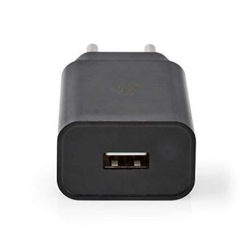 Nedis Netzladegerät - 2,4 A - 1 Ausgang - USB-A - Schwarz