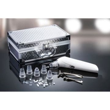 Mallette extracteur impuretés + applicateurs crème yeux et visage YOGHI - Blanc et argent