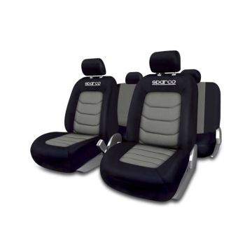 Housses de siège auto - Sparco - S-line - Gris - Universel - Compatible airbag