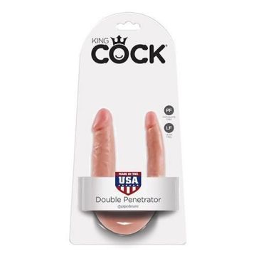 COCK ReALISTE DOUBLE KING FeTIDE EN FORME DE U PETITE TROUBLE CHAIR GODEMICHETS, GODE DOUBLES GODES