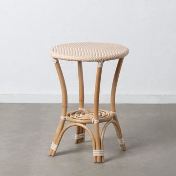 Table d'appoint - Rotin naturel beige - 50 x 50 x 67 cm