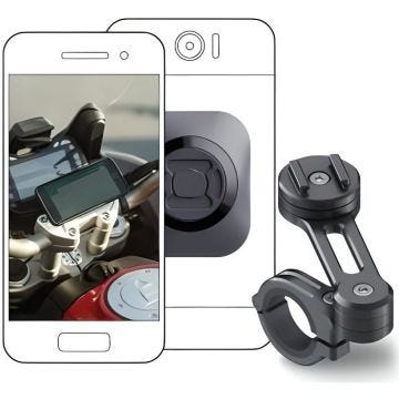 Pack complet SP-CONNECT Moto Bundle fixé sur guidon universel