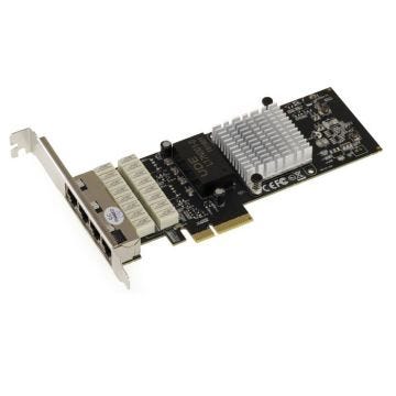 Carte Réseau PCIe Gigabit Ethernet 10 100 1000 - 4 PORTS RJ45 - FONCTION LAN BYPASS LBP - CHIPSET INTEL I350AM4