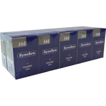 10 ampoules H4 SYNCHRO (carton) 12V 55/60W