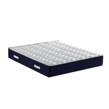 Matelas benjamin a Ressorts Ensaches 4 cm Memoire de Forme 80 Kg-m3 - 80x190 Hauteur -- 31 cm - Accueil Moelleux - Soutien...