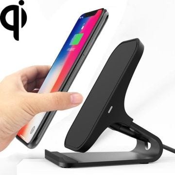 Chargeur Sans-Fil Qi Charge Rapide Portable Smartphones Induction Noir YONIS
