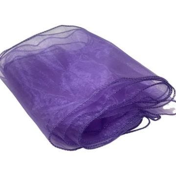 Écharpes de chaise en organza – Plus larges pour les décorations de mariage, banquets et fêtes – Nœuds (200 Pieces) – Violet clair