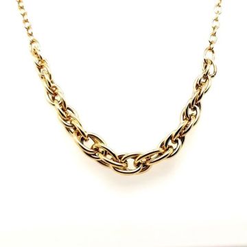 Chaîne femme - BRILLAXIS - Collier Brillaxis or 9 carats en chute 6mm - Couleur de la matière:Jaune Taille/Longueur:45 cm