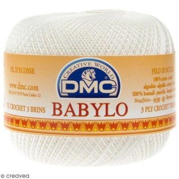 Fil à crocheter - DMC - Babylo 20 - 100% coton - 3 brins - 100 g