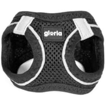 Harnais pour chien - GLORIA - Trek Star - Taille 33,4-35 cm - Couleur Noir - Dimensions 15,16 x 1,73 x 19,77 cm