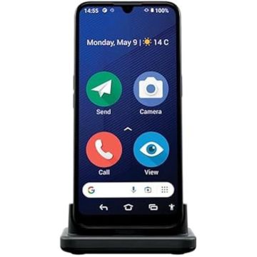 Doro 8200 4G Smartphone Débloqué Seniors - Téléphone Portable Résistant à l'eau - Triple Caméra 16MP - Écran 6.1" - Touche