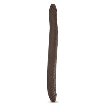 DR. SKIN 16INCH DOUBLE DILDO CHOCOLATE brown