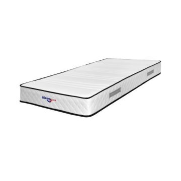 Matelas mathieu a Ressorts 3 cm de face de contact latex 75 Kg-m3 - 90x190 Hauteur -- 20 cm - Accueil Moelleux - Soutien Ferme...