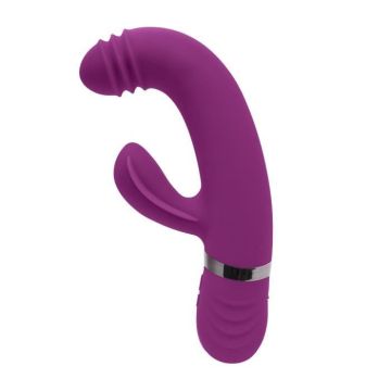 Vibromasseur Point G 'Tap That' - Playboy - Violet - Silicone - Moyen