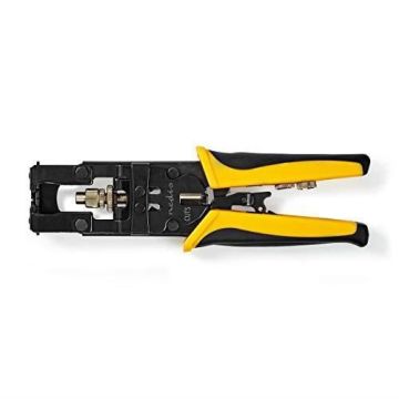 NEDIS Kompressionswerkzeug - BNC-, Cinch- und F-Stecker - RG58, RG59, RG6 - Softgrip - Gehärteter Stahl