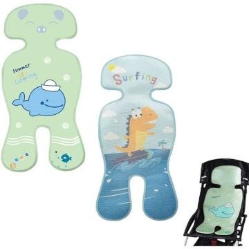 Coussin de Siège Poussette, 2 pièces Bébé housse d’été anti-transpiration pour poussette, pour poussette, poussette, siège auto.