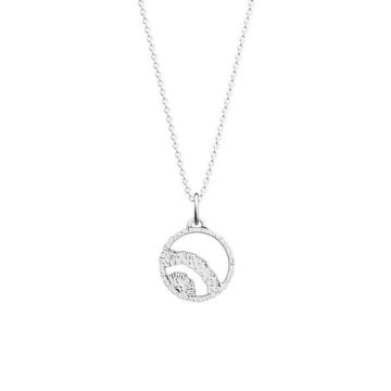 Collier - Les Georgettes - Collier Les Georgettes Nomade argenté 16mm - Couleur de la matière:Blanc Taille/Longueur:50 cm
