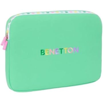 Housse pour ordinateur portable - SAFTA - Benetton - 15,6 pouces - Couleur Mint - Pour enfants