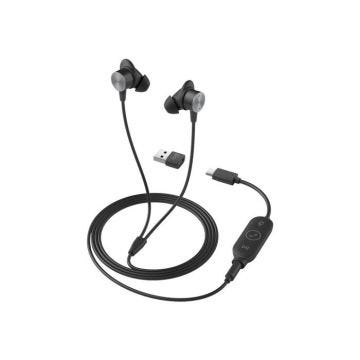 Micro-casque - LOGITECH - Zone Wired Earbuds - Intra-auriculaire - Filaire - Résistant à la transpiration