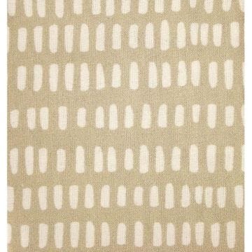 Coupon de tissu DIY - Taupe motif blanc 50 x 140 cm - MegaCrea DIY Multicolore - Assort.