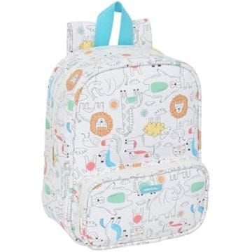 Sac à dos - SAFTA - PREESCOLAR ZOO - Adaptable au chariot - Nettoyage facile - Pour enfants de maternelle