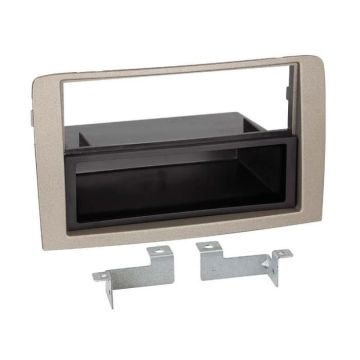 Adaptateur de façade 2-DIN ACV pour Lancia Musa 2004 avec vide poche - anthracite