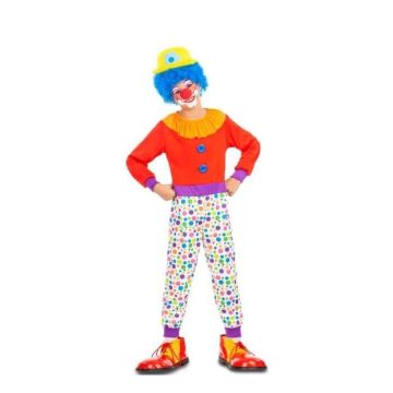 Déguisement de Clown à Pois - Garçon - Combinaison incluse - Multicolore - 3 ans et plus