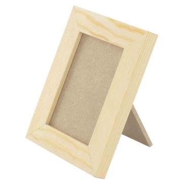 Cadre photo bois chevalet 10 x 8 cm - MegaCrea {couleur}