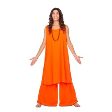 Déguisement disciple orange femme - M / L - Costume bouddhiste pacifique