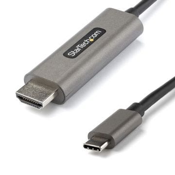 StarTech.com Câble Adaptateur Graphique USB-C vers HDMI 4K 60Hz HDR10 3m - Ultra HD USB Type-C vers HDMI 4K 2.0b - Convertisseur Gra