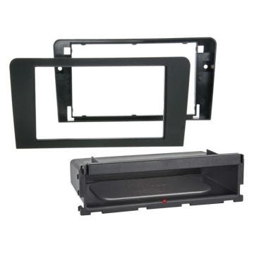 Façade d'autoradio 2-DIN INBAY® Audi A3 2003-2013 avec revêtement en caoutchouc