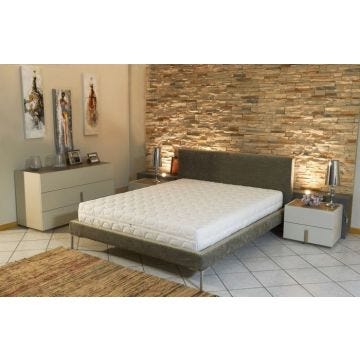 Lot de 2 Matelas Face Latex 78 Kg-m3 Face Mémoire de forme 62 Kg-m3 80x200 x 21 cm Ferme - Déhoussable Housse Lavable - 7 Zones de