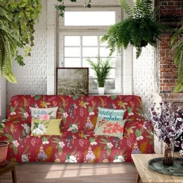 Foulard multi-usages Icehome Botanical - dimensions:Dimensions Lit de 150 (240 x 270 cm)