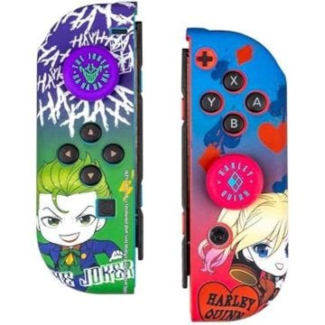 FRTEC - Combo Pack Switch Joker et Harley Quinn, Compatible avec Switch et OLED, Grips Protecteurs, Personnalisation, Facile à