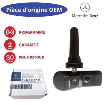 Capteur de pression des pneus TPMS programmé Valve roue MERCEDES Vito W447 Classe V W447 EQV eVito W447 eVito Tourer W447