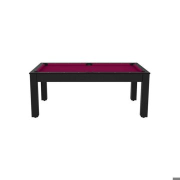 Billard Colorado 8 personnes - 7P - Coloris noir grainé tapis prune