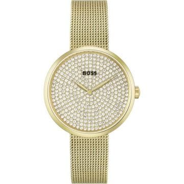 Boss Praise Montre Femme Acier Doré Milanais 1502659