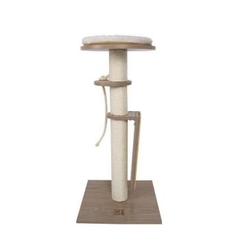 CatElite - GEORGE II Arbre à Chat - 40 x 40 x 79 cm - Plateforme en bois MDF avec un poteau en sisal