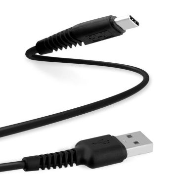Câble USB/USB-C - TNB - 2m - Noir - Charge et synchronisation - Connecteur Micro USB