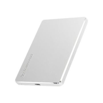 Disque dur externe TRANSCEND StoreJet 25C3S - 2 To - USB 3.1 Gen 1 - Argent
