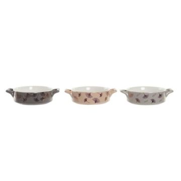 Bol DKD Home Decor MÃ©tal Porcelaine Bone China Moderne (16 8 x 12 5 x 4 3 cm) (4 UnitÃ©s)