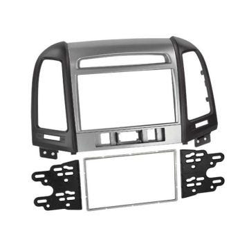 Adaptateur de façade 2-DIN - ACV - Hyundai Santa Fe 2011-> - Installation facile et sécurisée - Noir