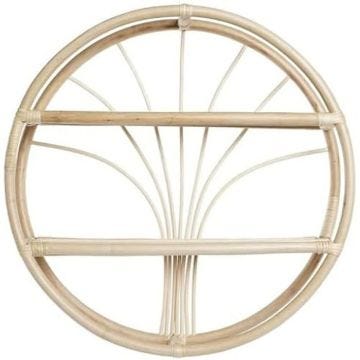 Étagère - DKD HOME DECOR - Standard - Couleur naturel - Dimensions 60x14x60 cm - Matériau rotin
