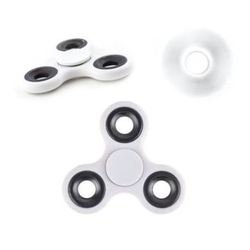 SHOP-STORY - Spinner Hand - Fidget Jouet Relaxant Relaxation Anti-Stress Détente - Blanc