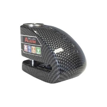 XENA - Antivol Moto Bloque Disque Alarme 120 dB XX10 Carbone 10mm - Classe SRA