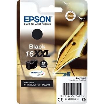 EPSON Cartouche d'encre T1681 XXL Noir - Stylo Plume (C13T16814012)