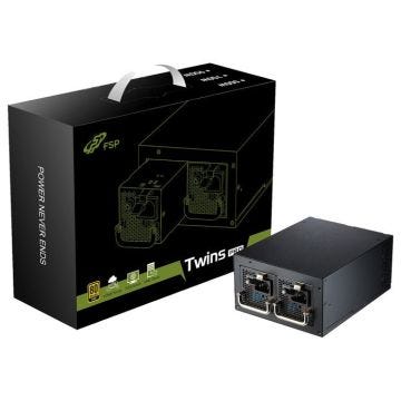 Alimentation FSP Twins Pro 500w Redondante - 80 Plus Gold